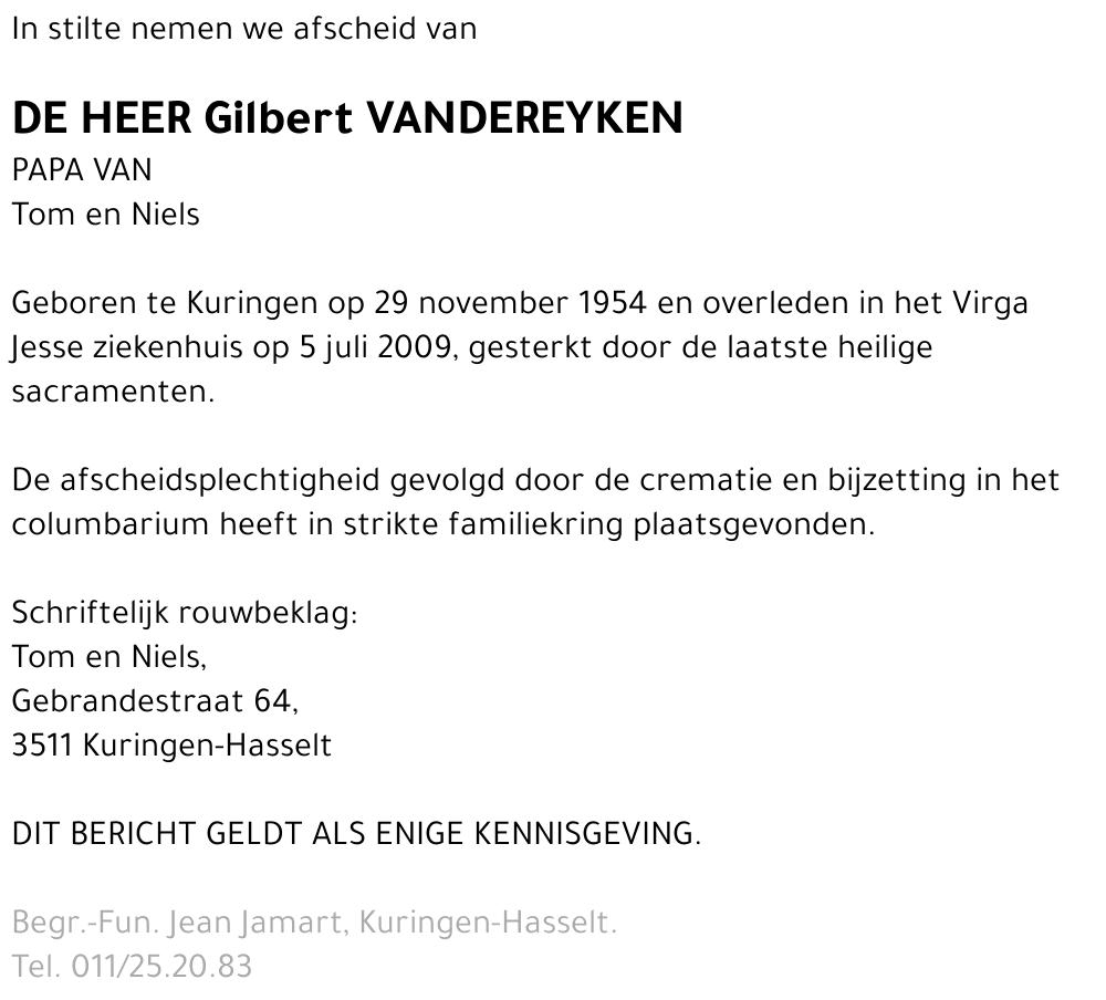 Gilbert Vandereyken