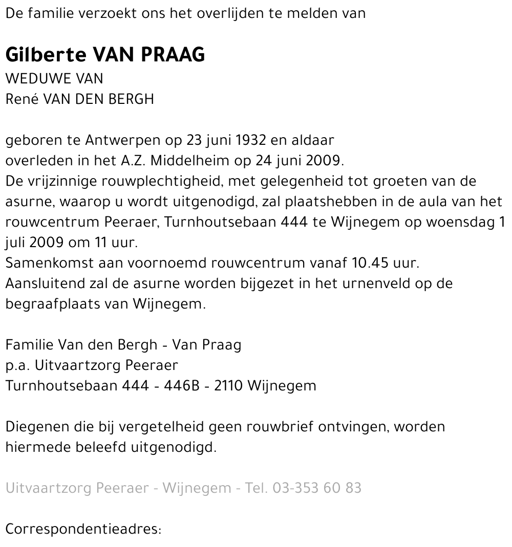 Gilberte Van Praag