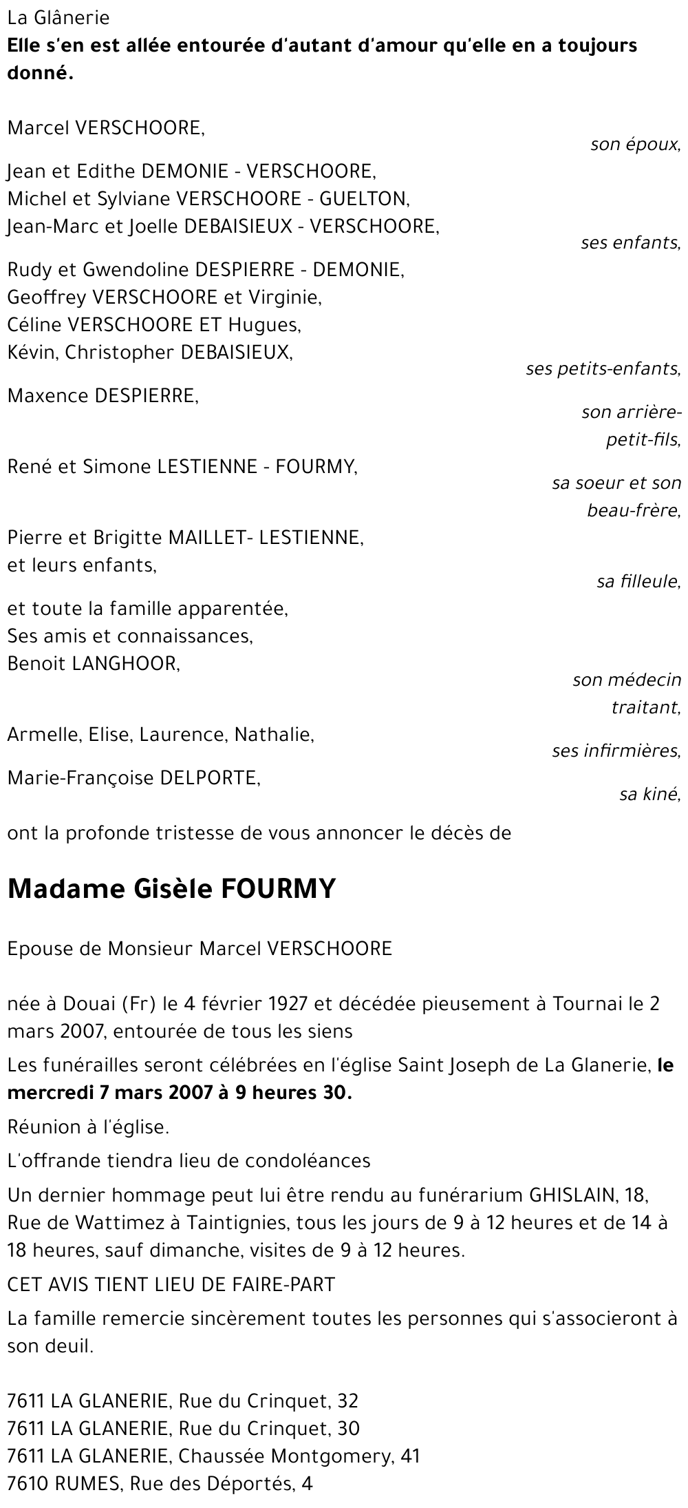 Gisèle FOURMY