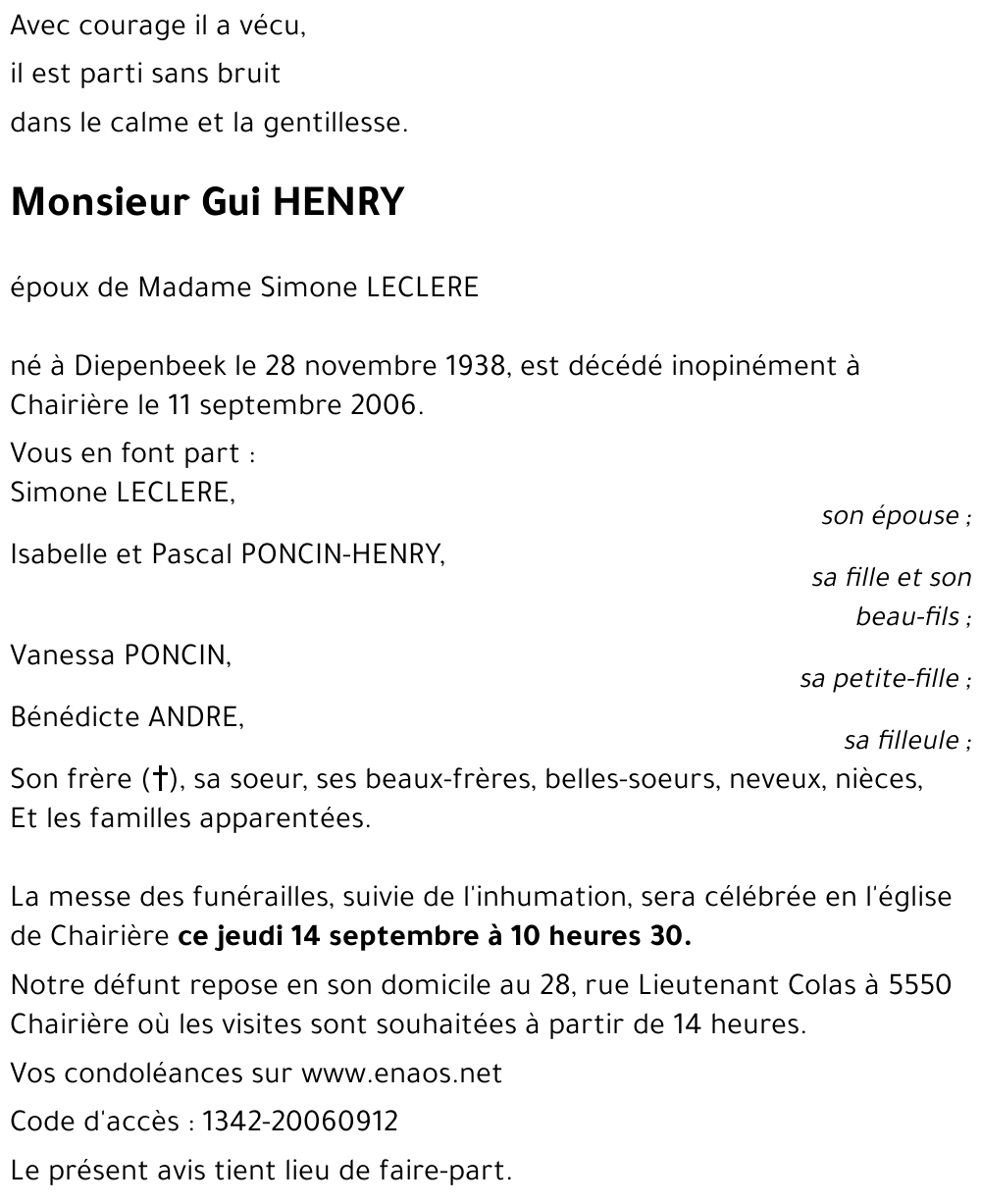 Gui HENRY