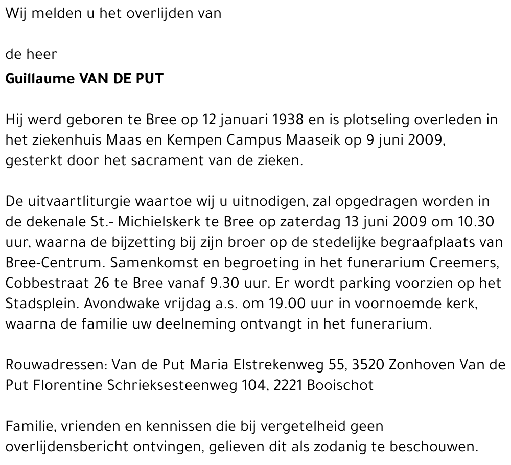 Guillaume Van de Put