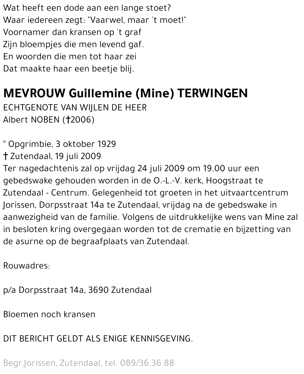Guillemine Terwingen