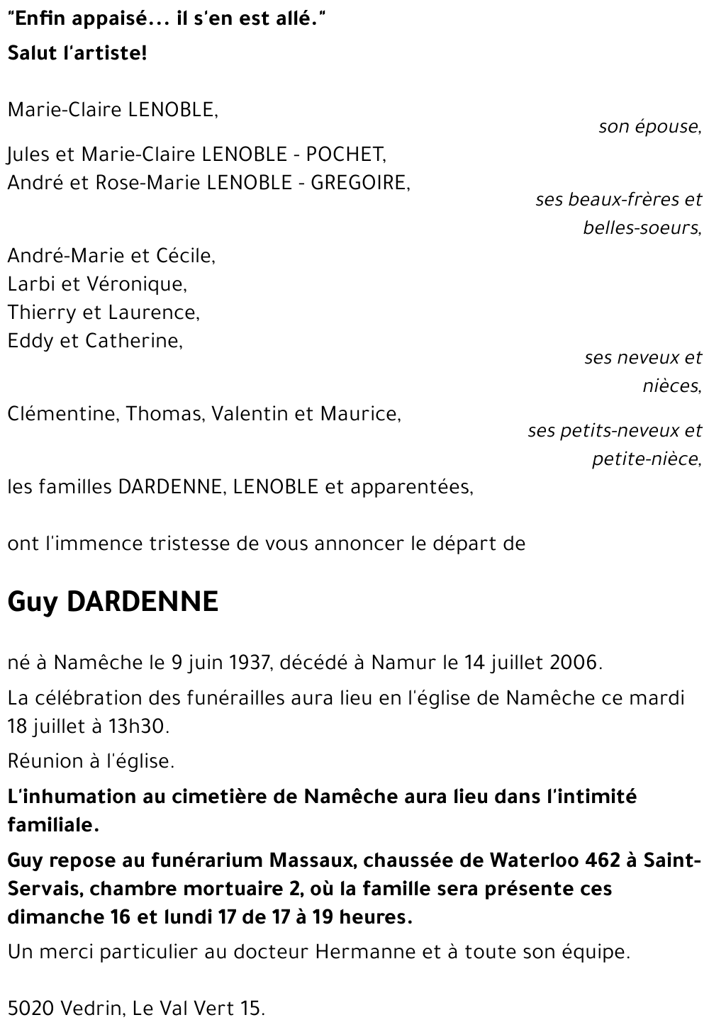 Guy DARDENNE