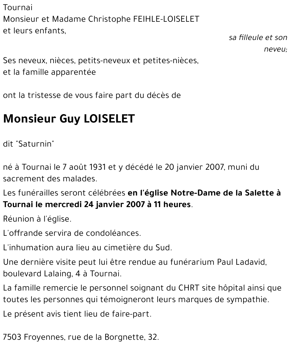 Guy LOISELET