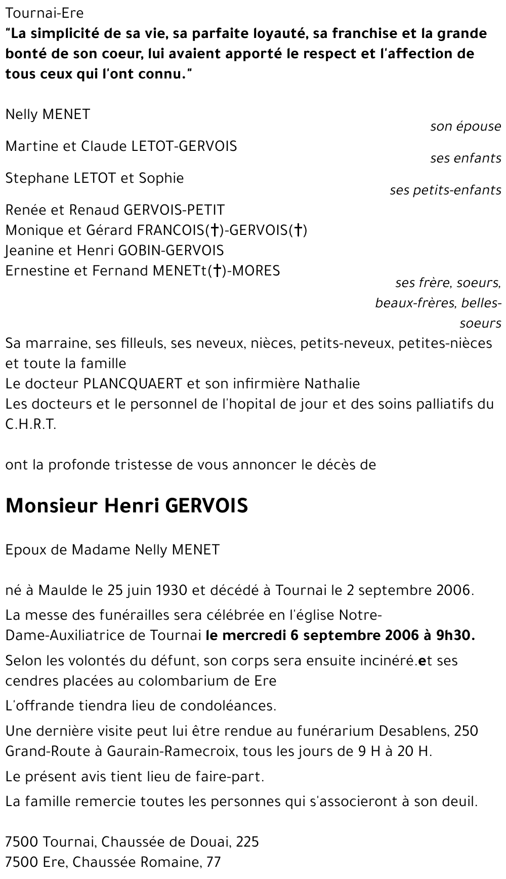 Henri GERVOIS
