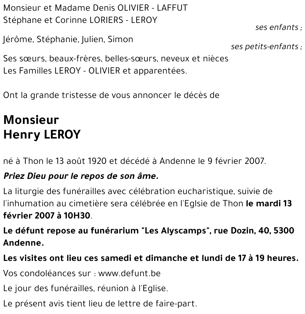 Henry LEROY