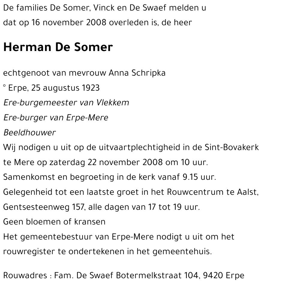 Herman De Somer