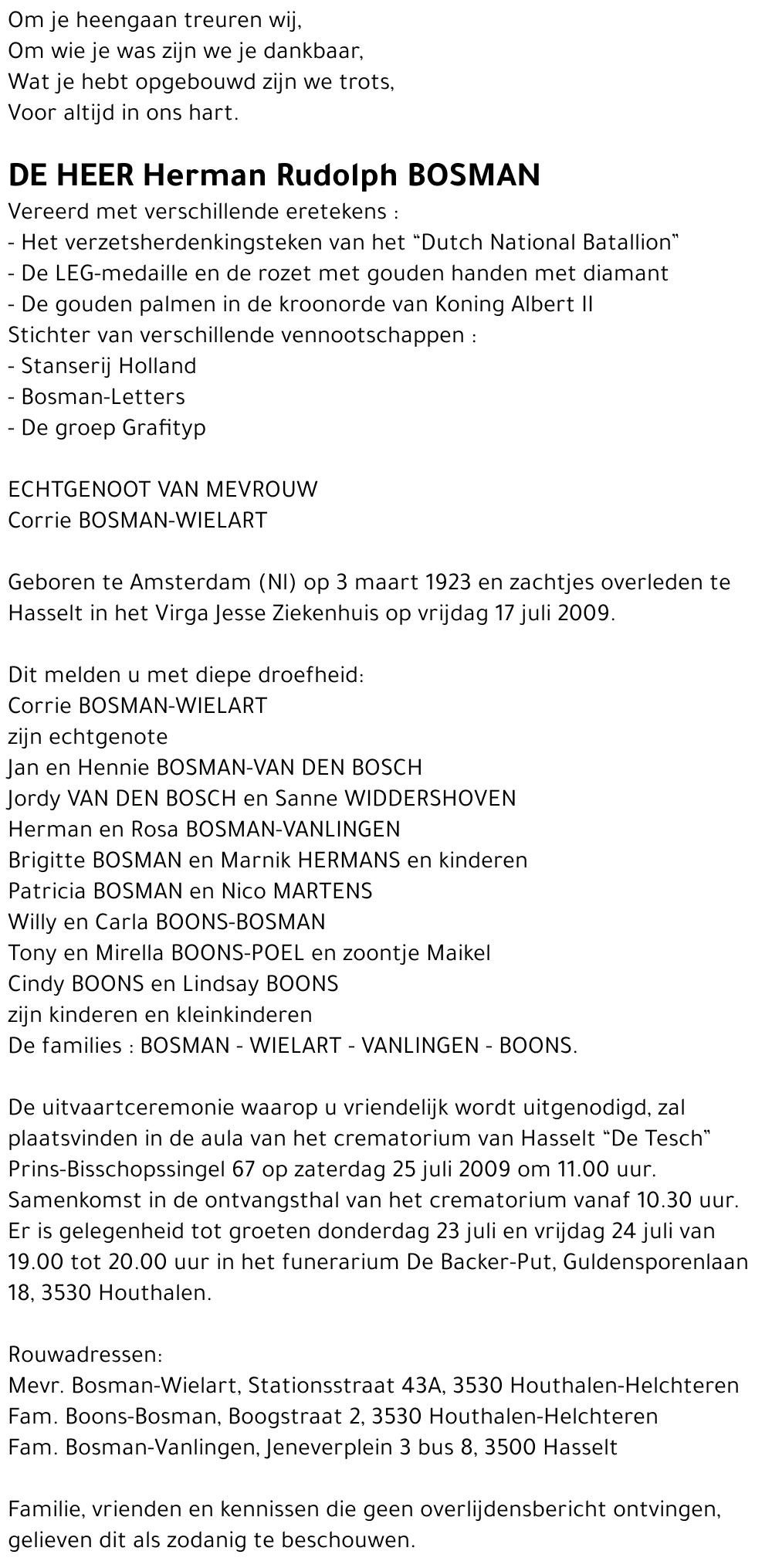 Herman Rudolph BOSMAN