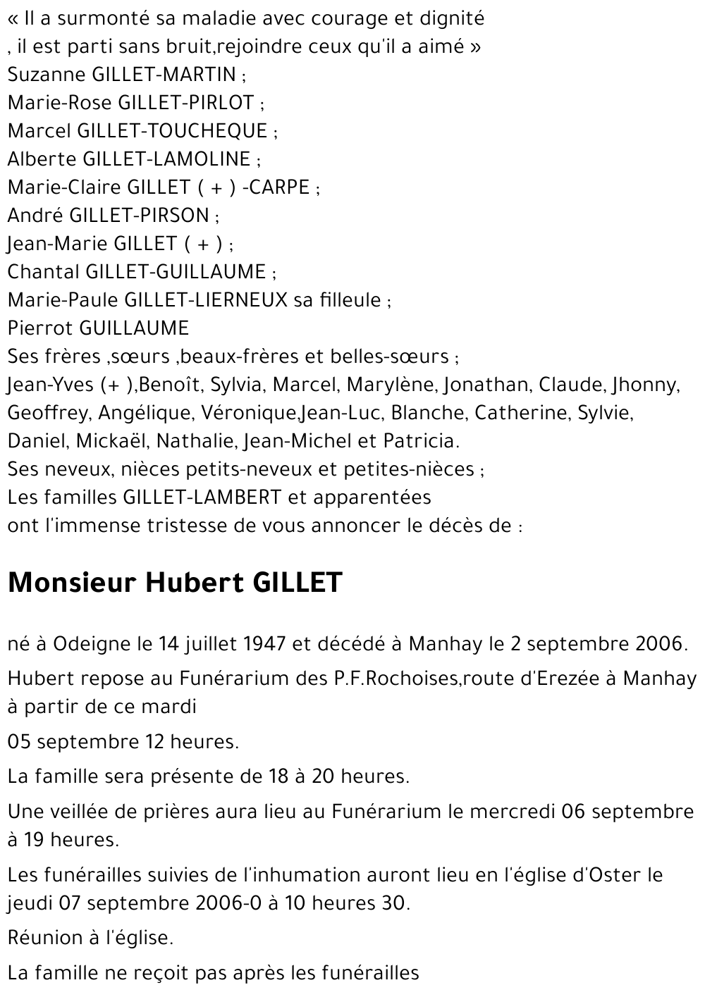 Hubert GILLET