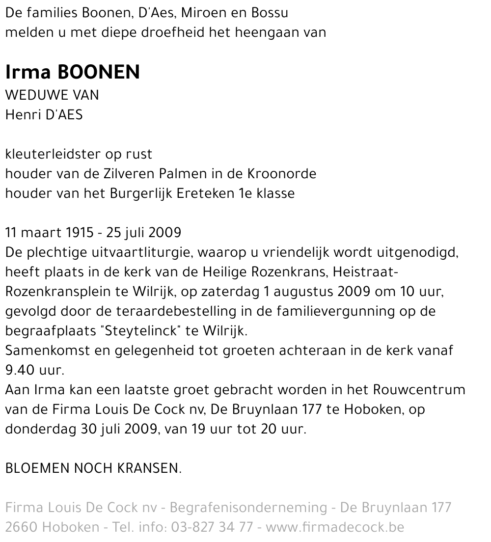 Irma Boonen