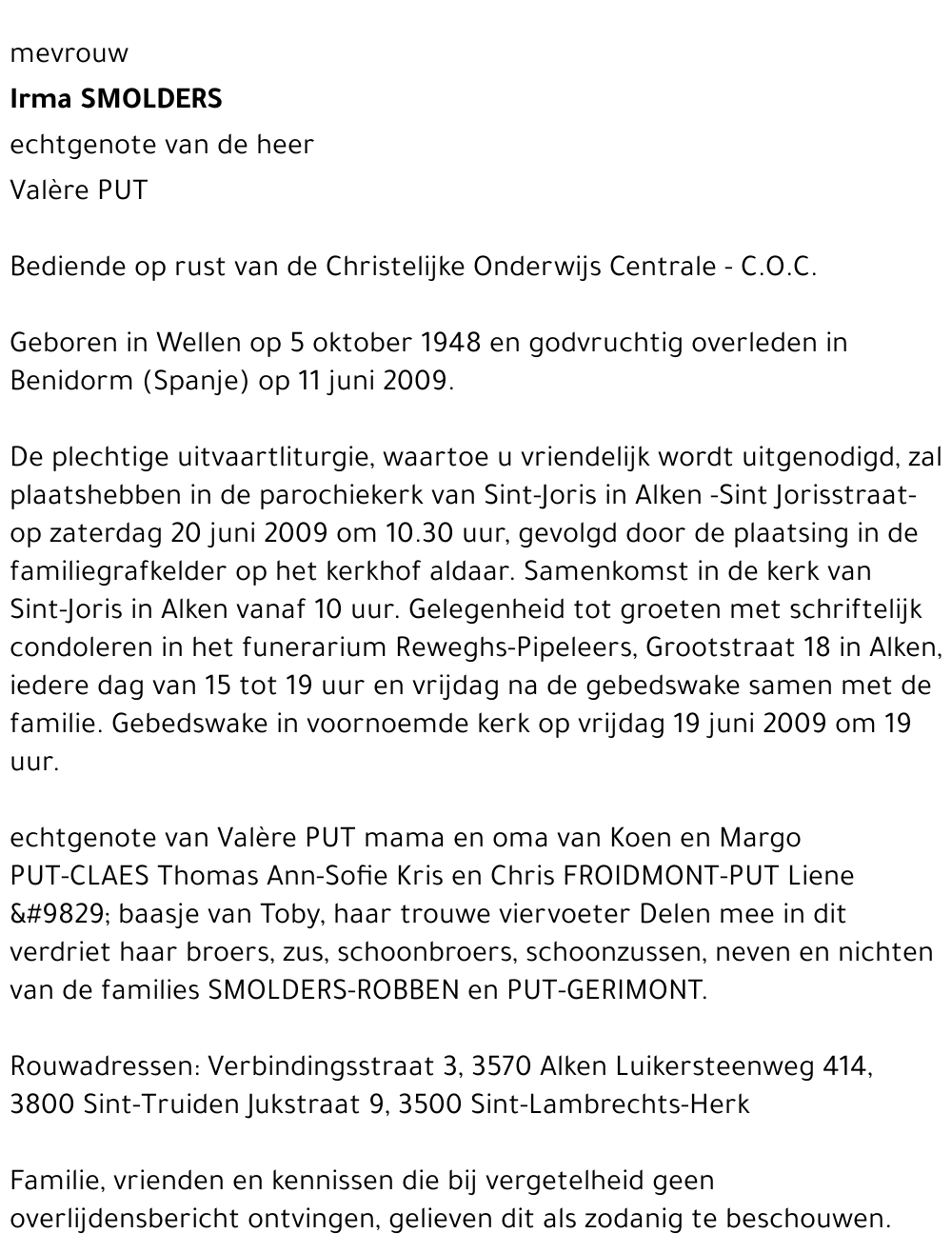 Irma SMOLDERS