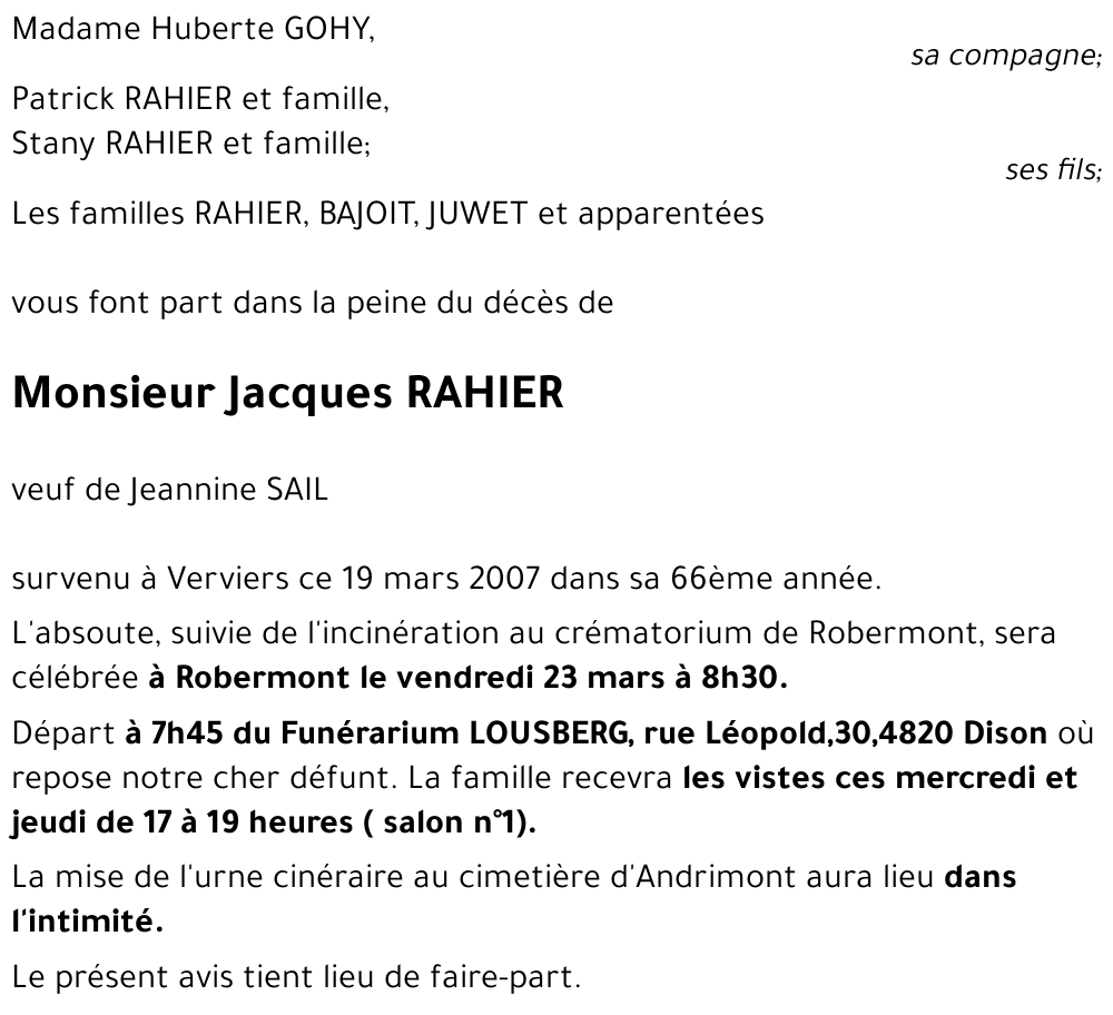Jacques RAHIER