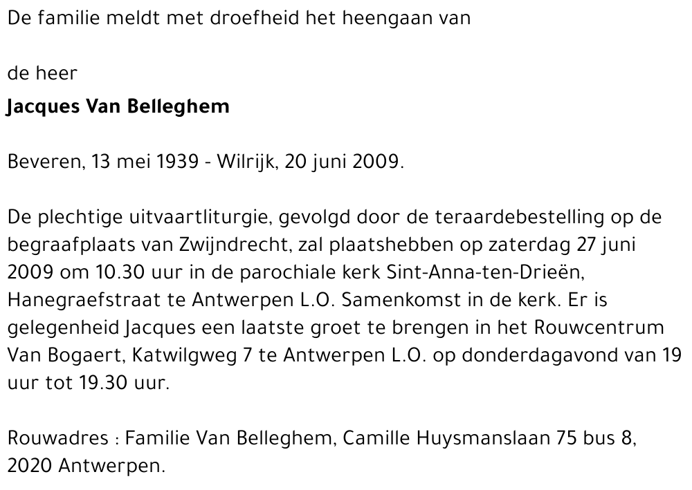 Jacques Van Belleghem