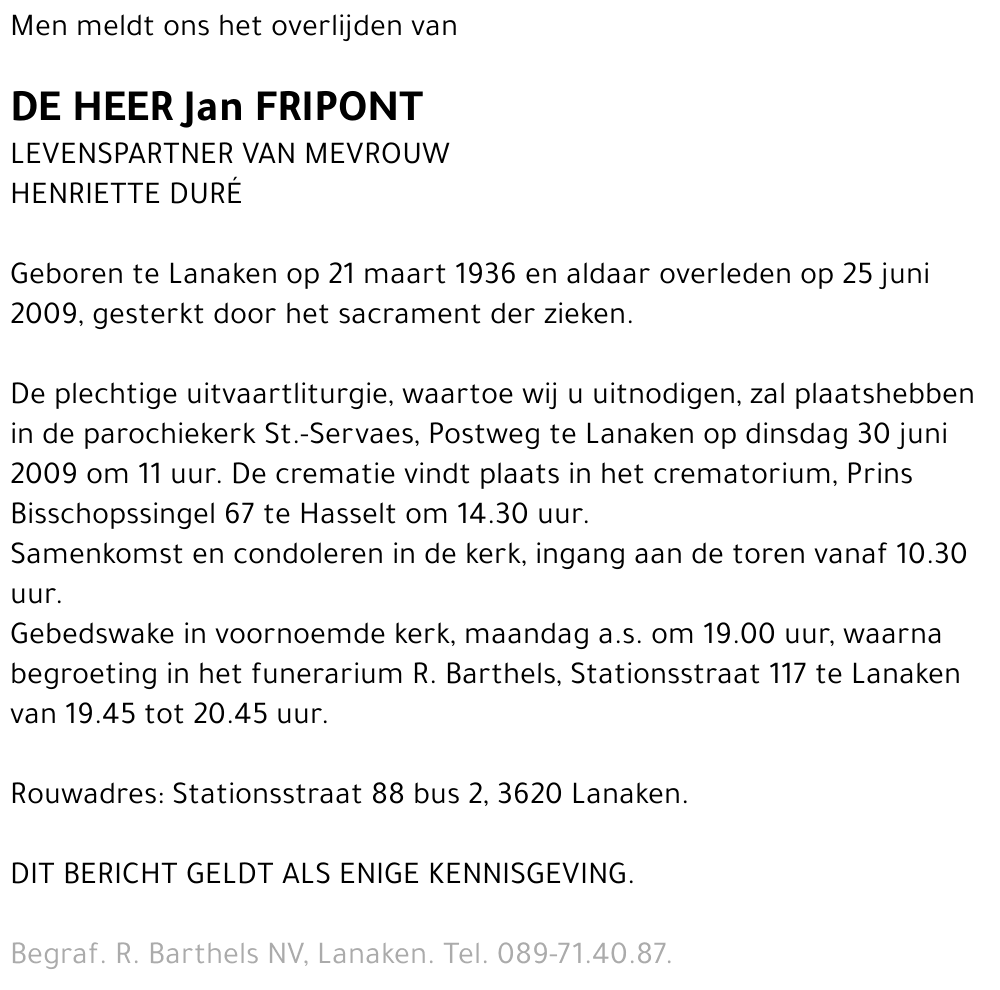 Jan Fripont