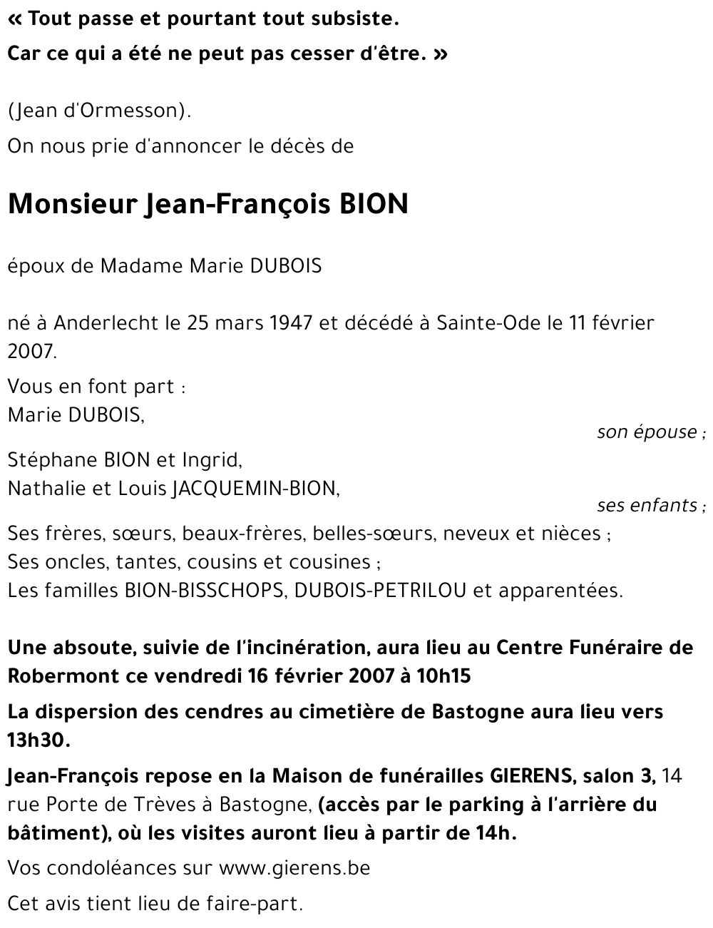 Jean-François BION