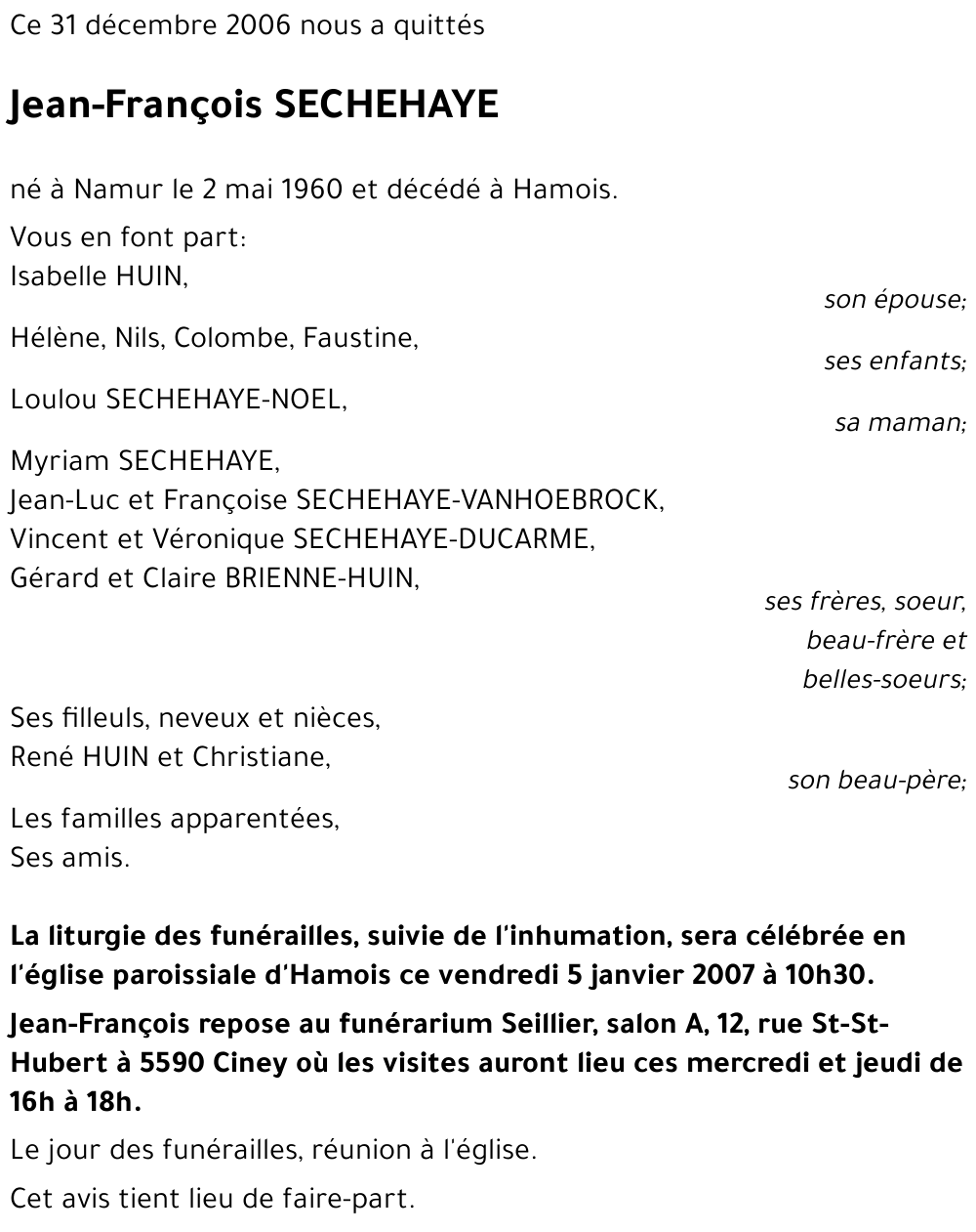 Jean-François SECHEHAYE