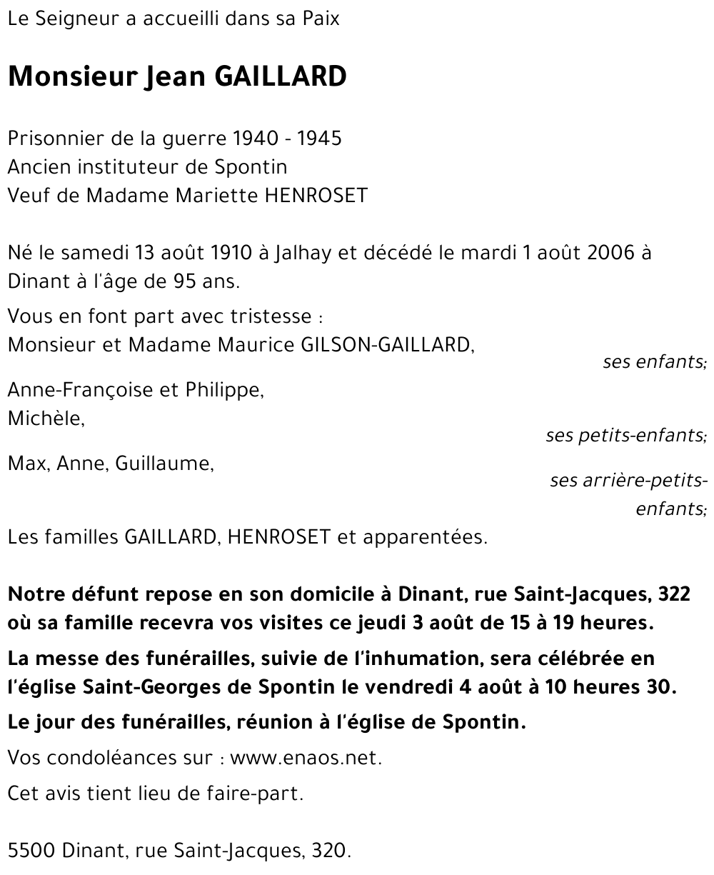 Jean GAILLARD
