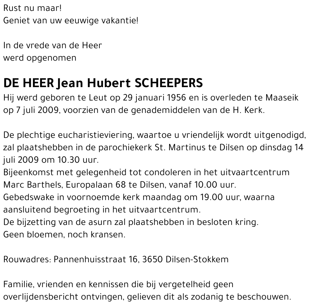 Jean Hubert Scheepers
