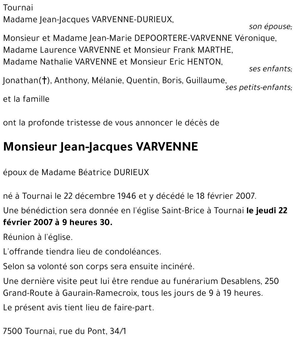 Jean-Jacques VARVENNE