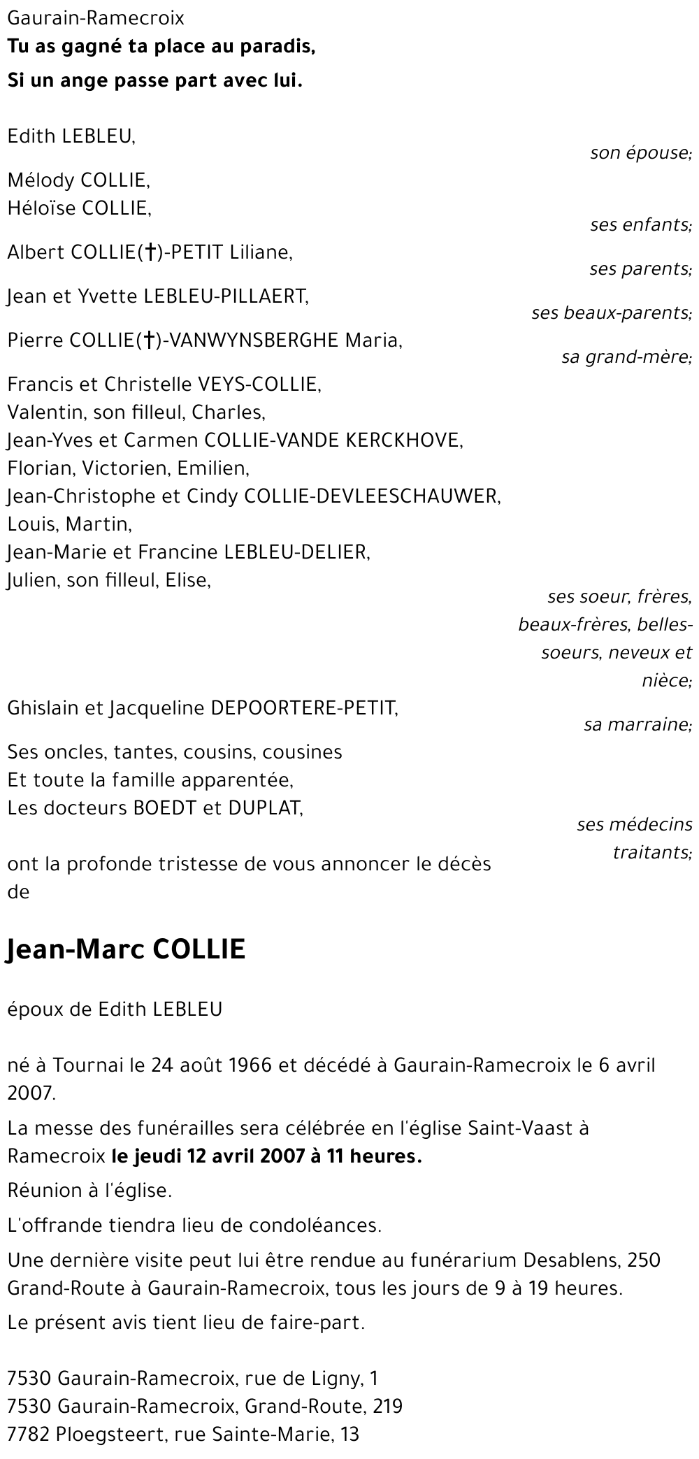 Jean-Marc COLLIE