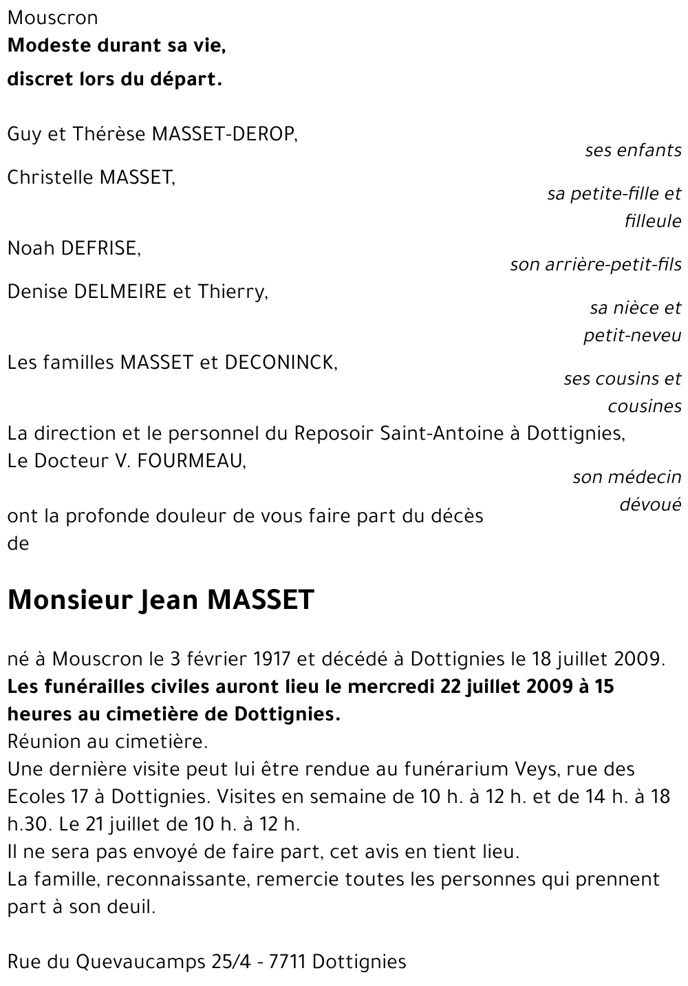 Jean MASSET