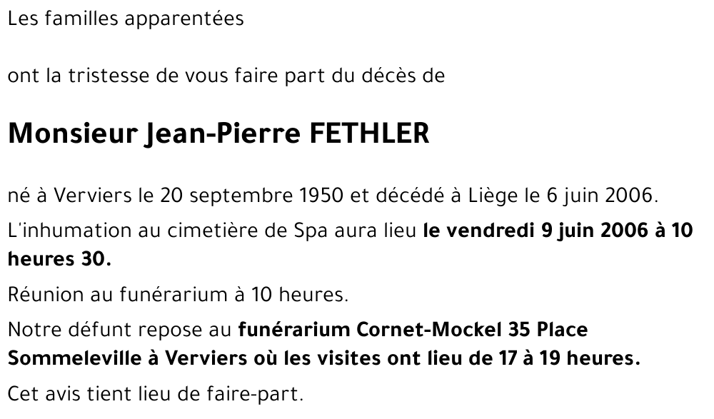 Jean-Pierre FETHLER