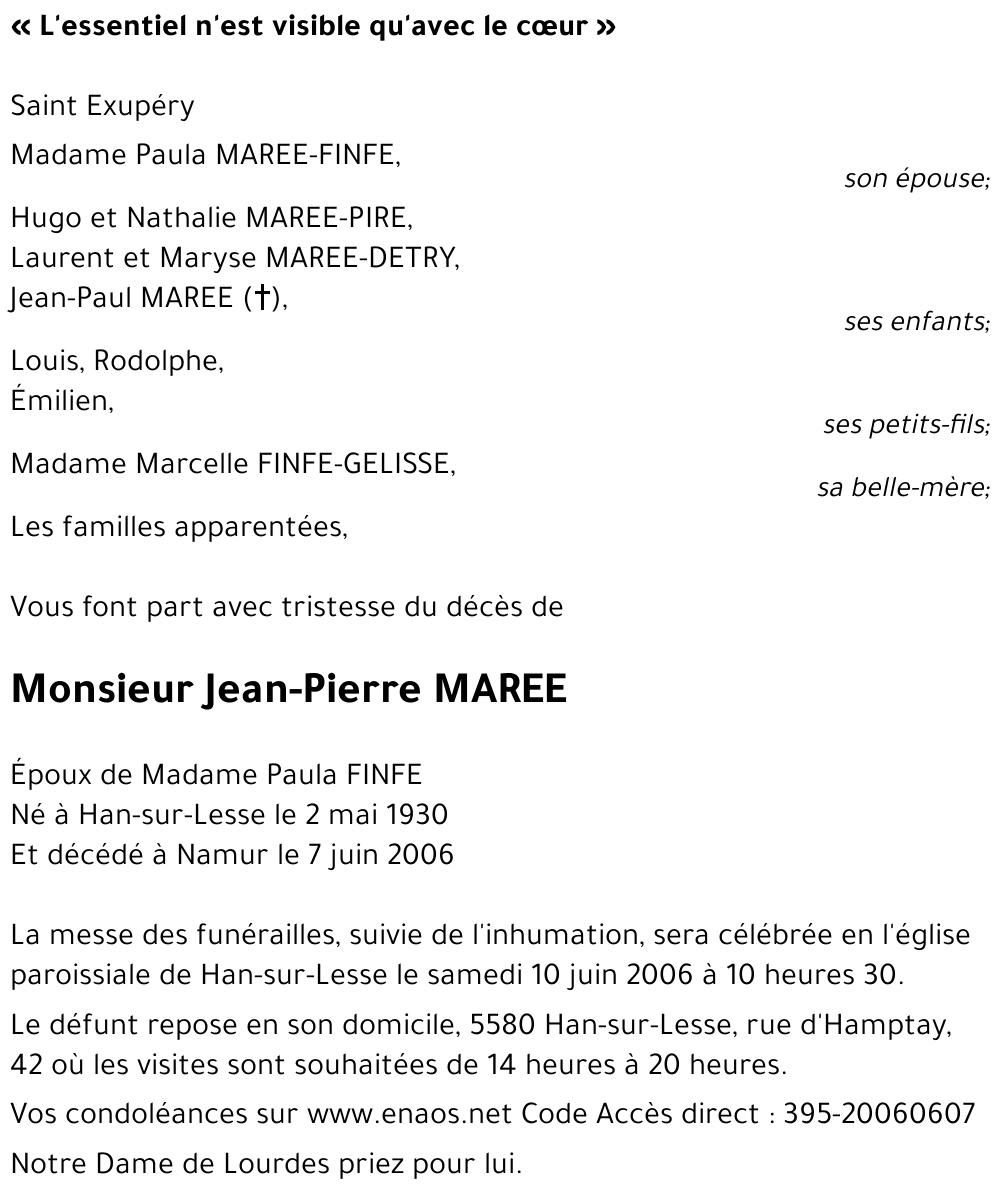 Jean-Pierre MAREE