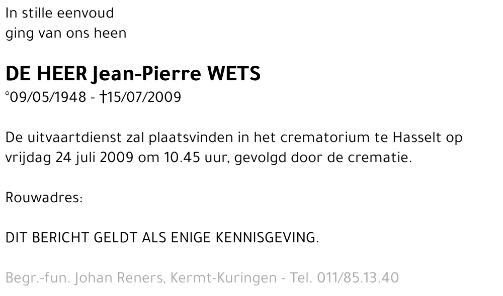 Jean-Pierre Wets