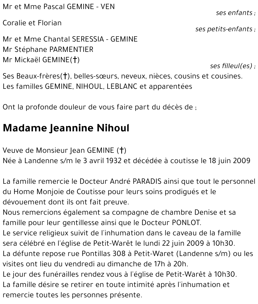 Jeannine Nihoul