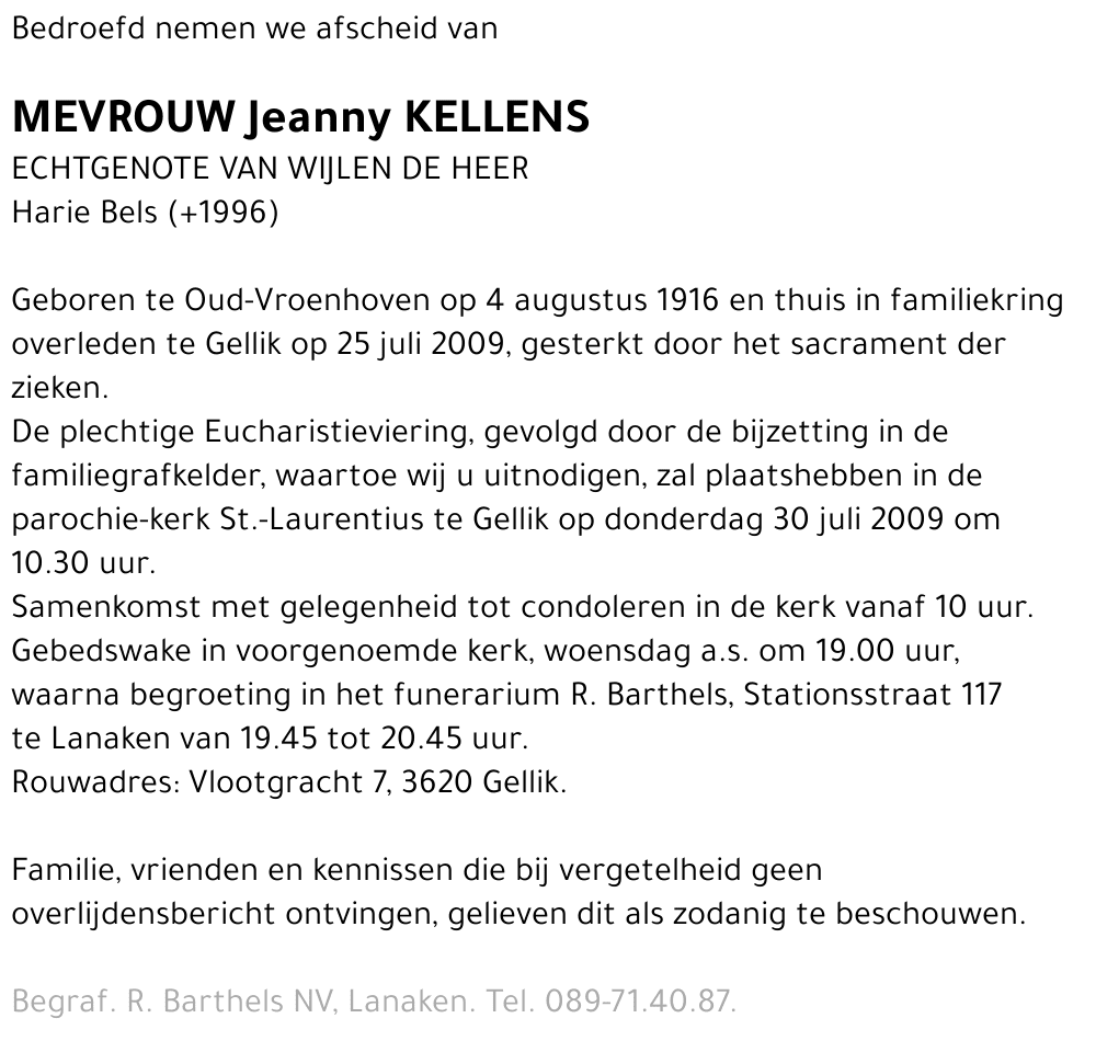 Jeanny Kellens