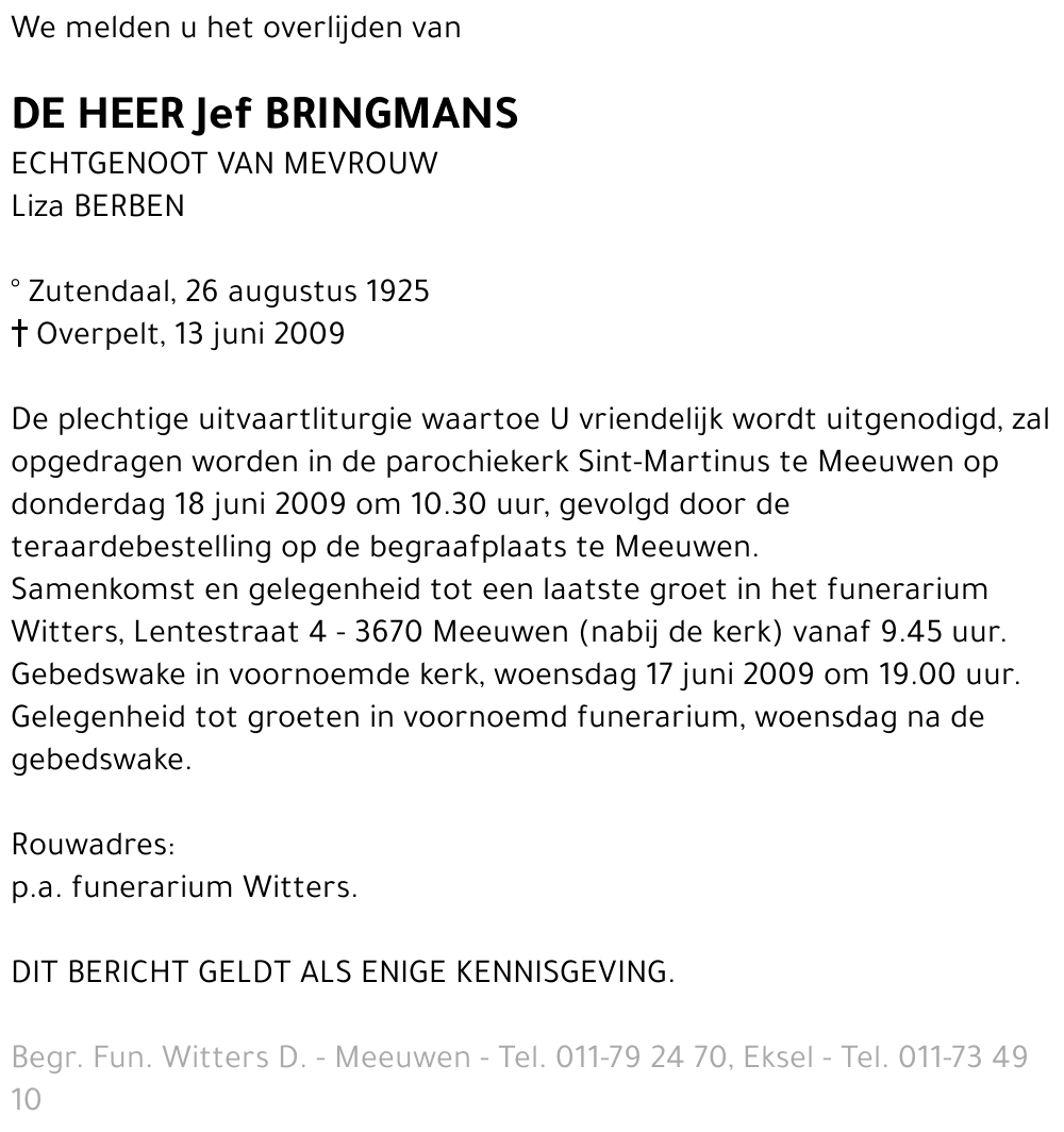Jef Bringmans
