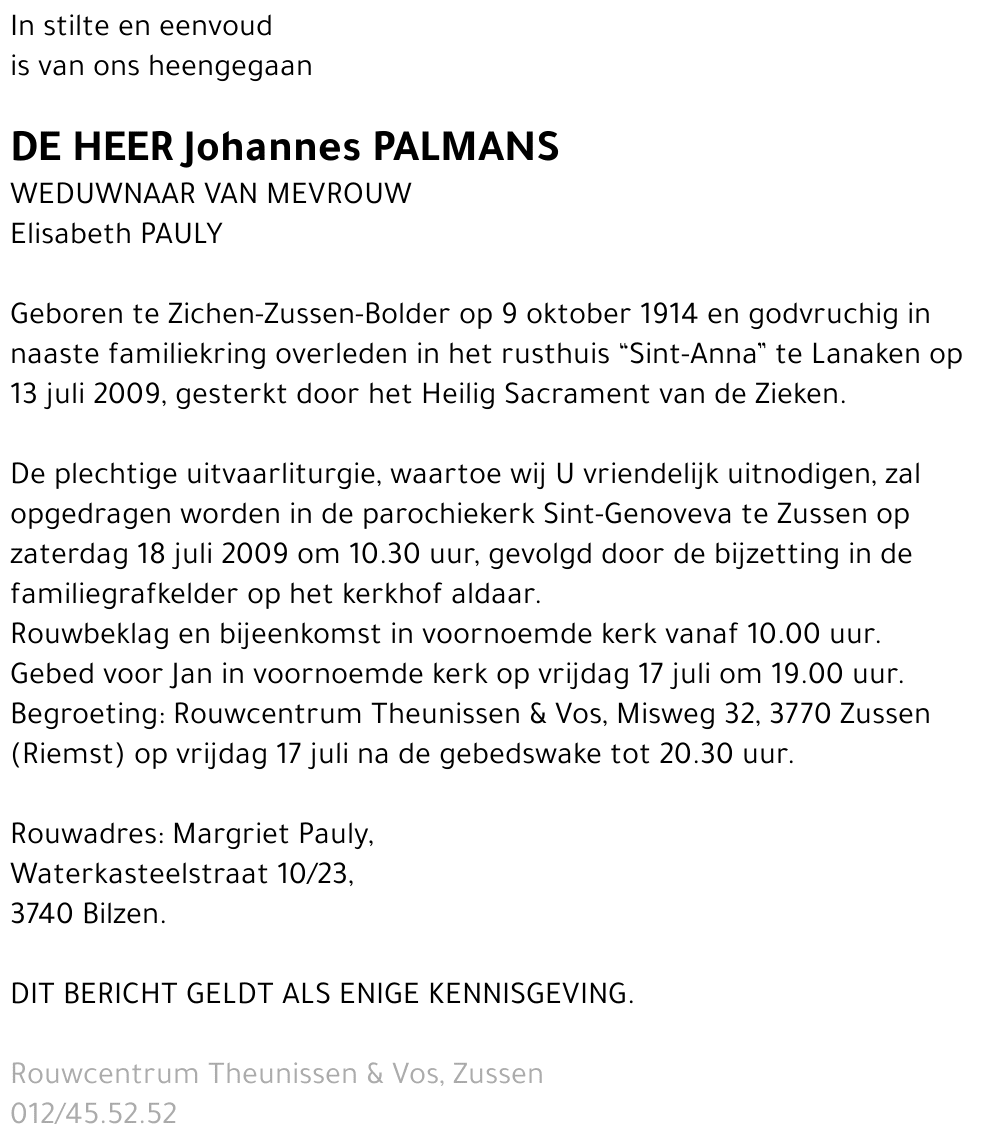 Johannes Palmans