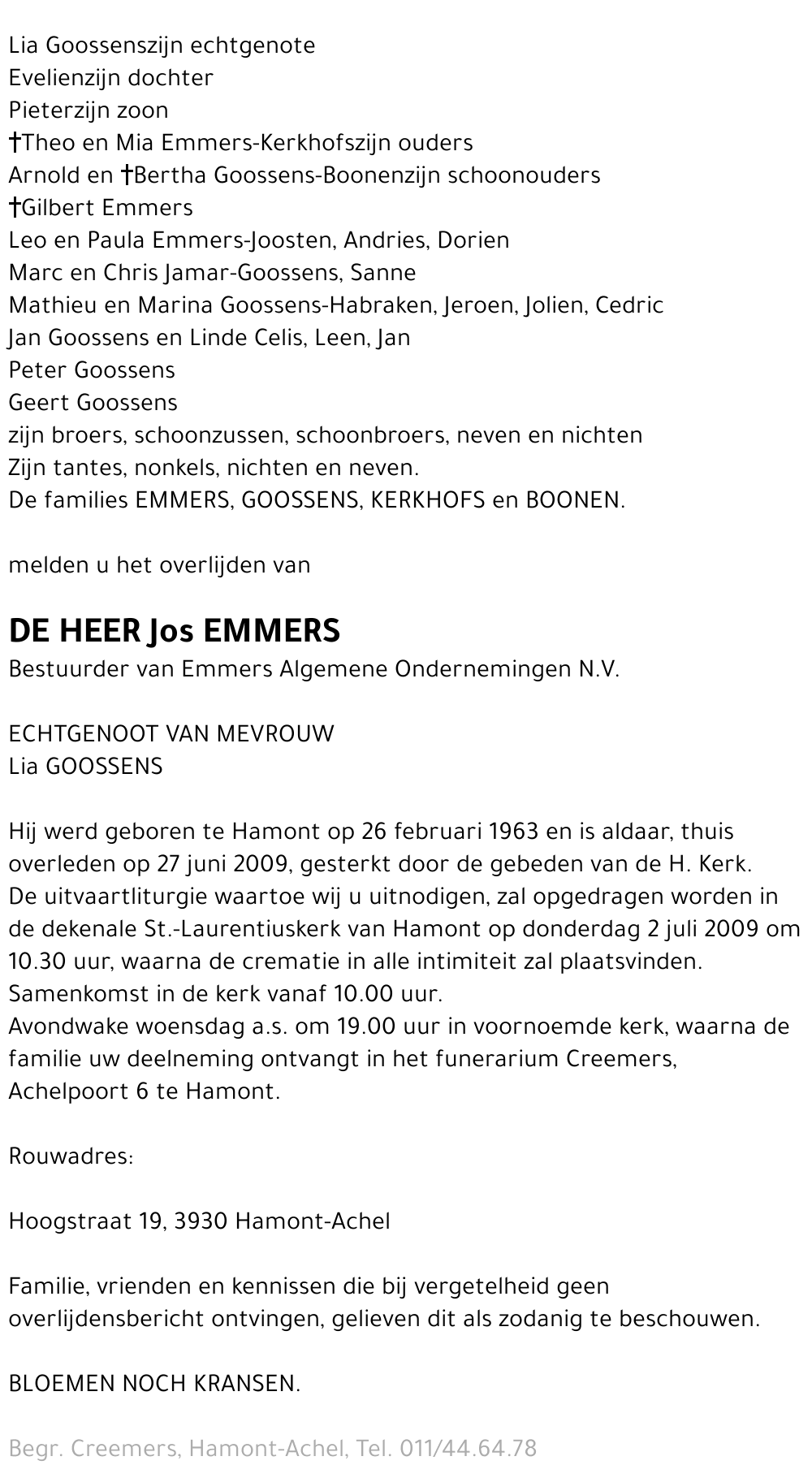 Jos Emmers