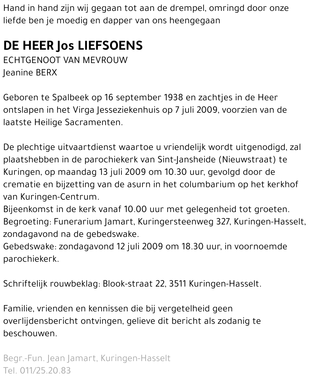 Jos Liefsoens