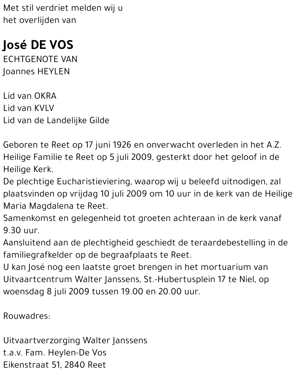 José De Vos