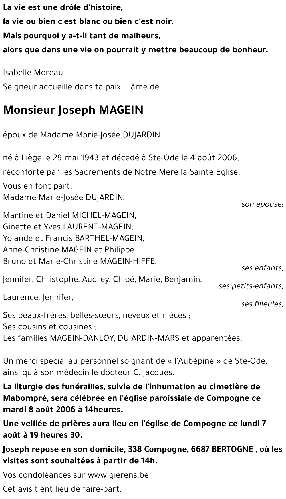 Joseph MAGEIN