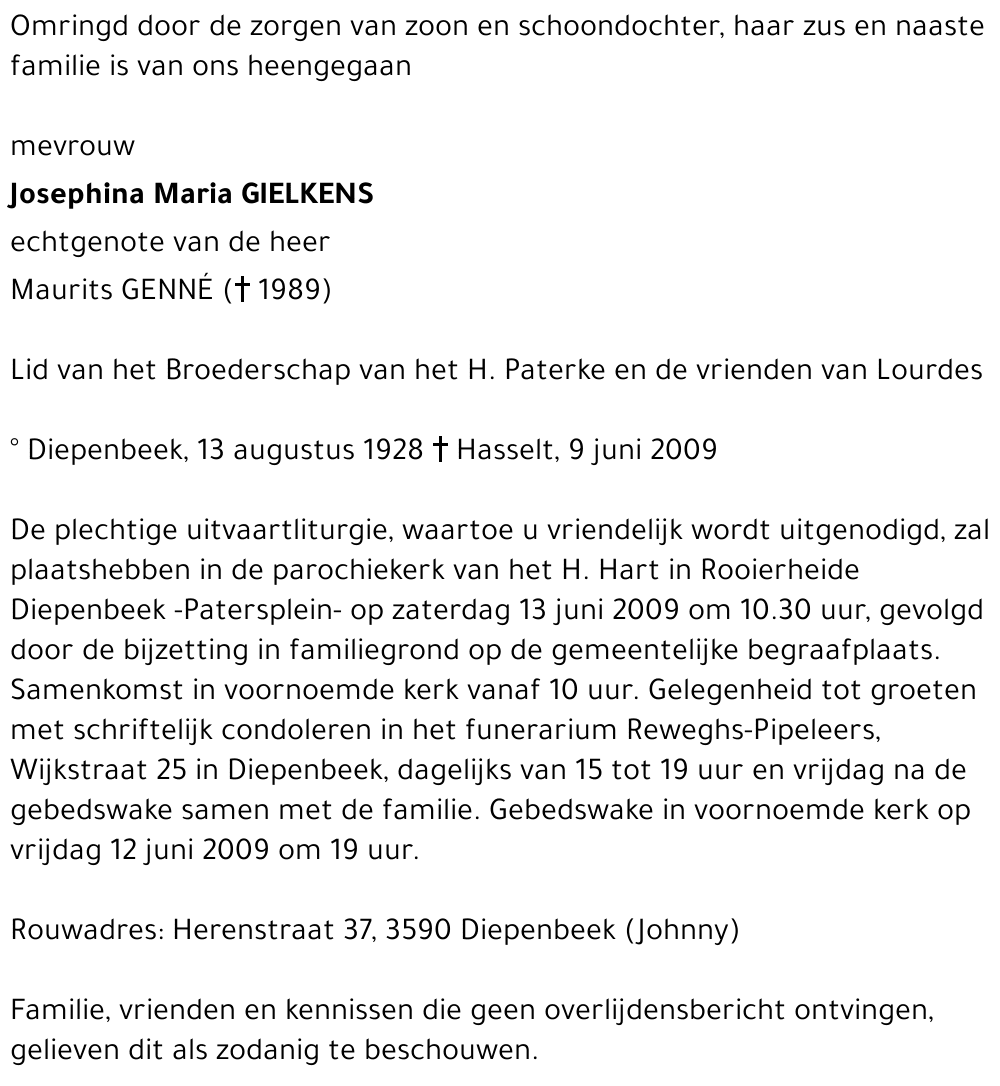 Josephina Maria Gielkens