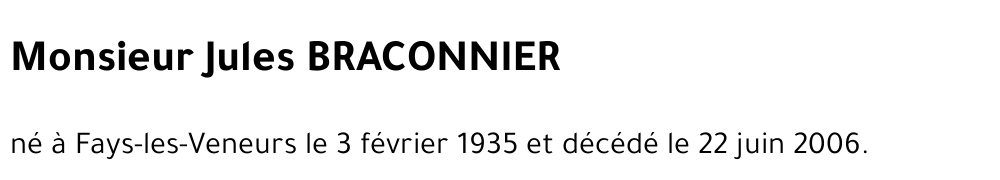 Jules BRACONNIER