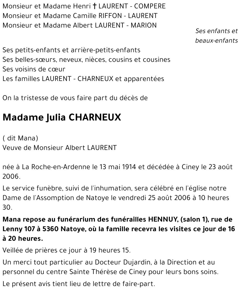 Julia CHARNEUX
