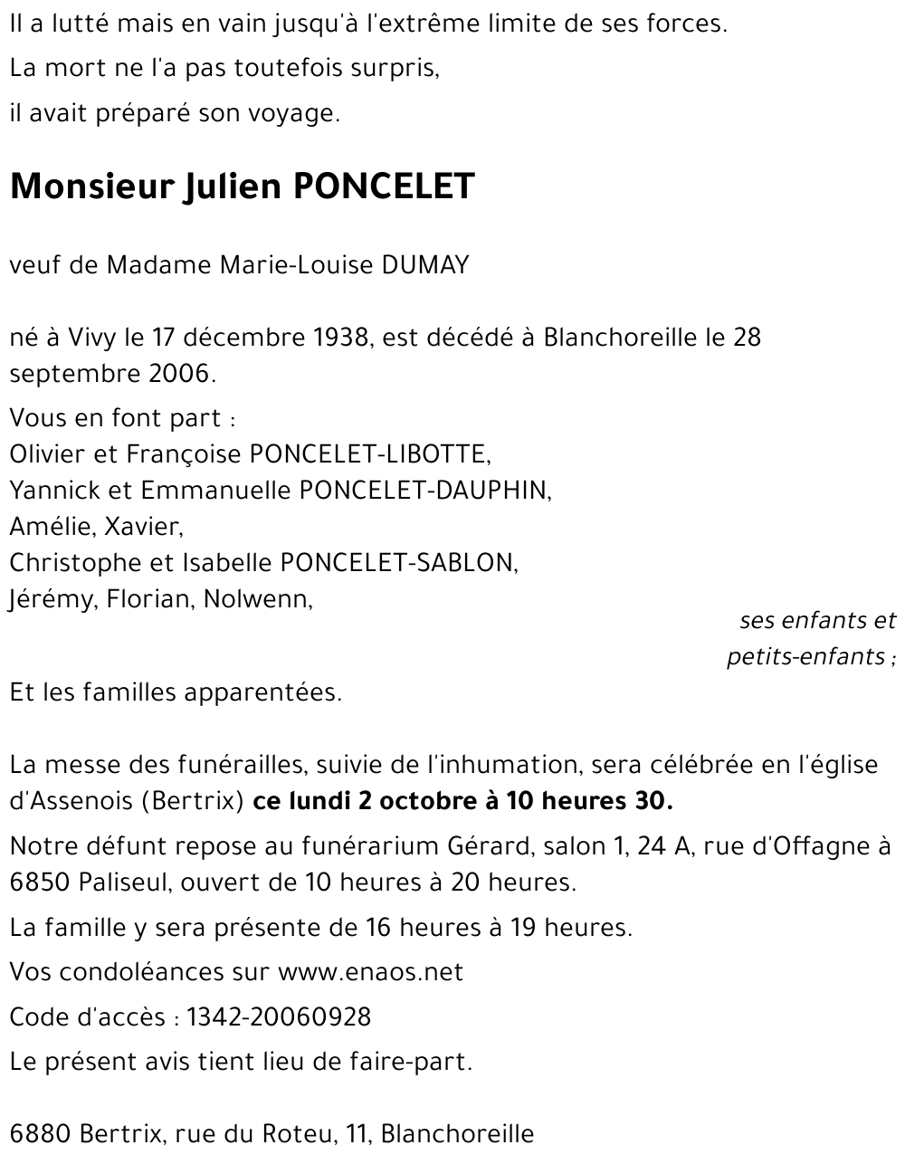 Julien PONCELET