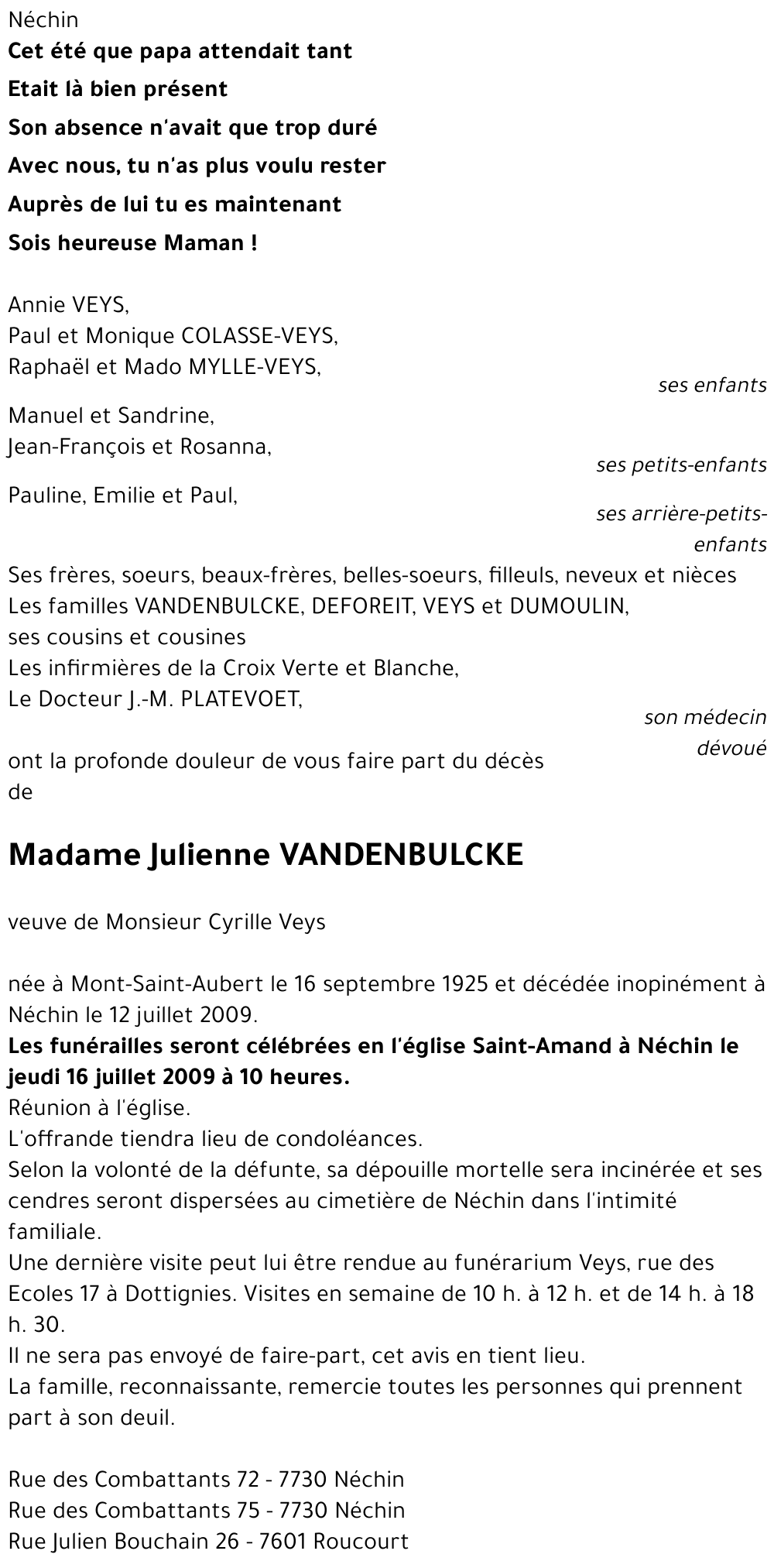 Julienne VANDENBULCKE