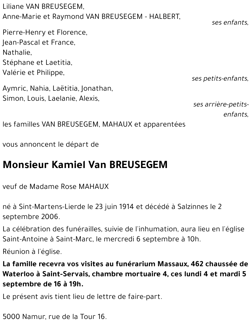 Kamiel Van BREUSEGEM