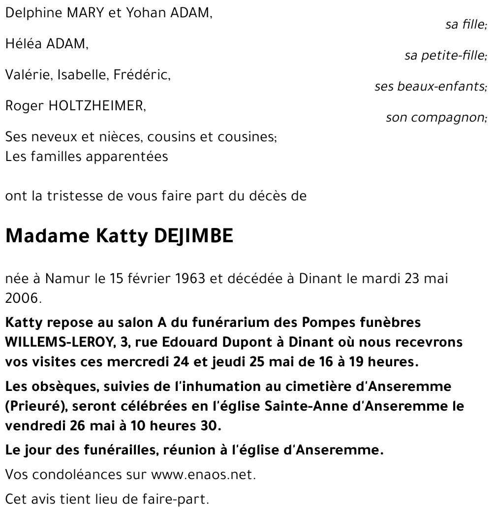 Katty DEJIMBE