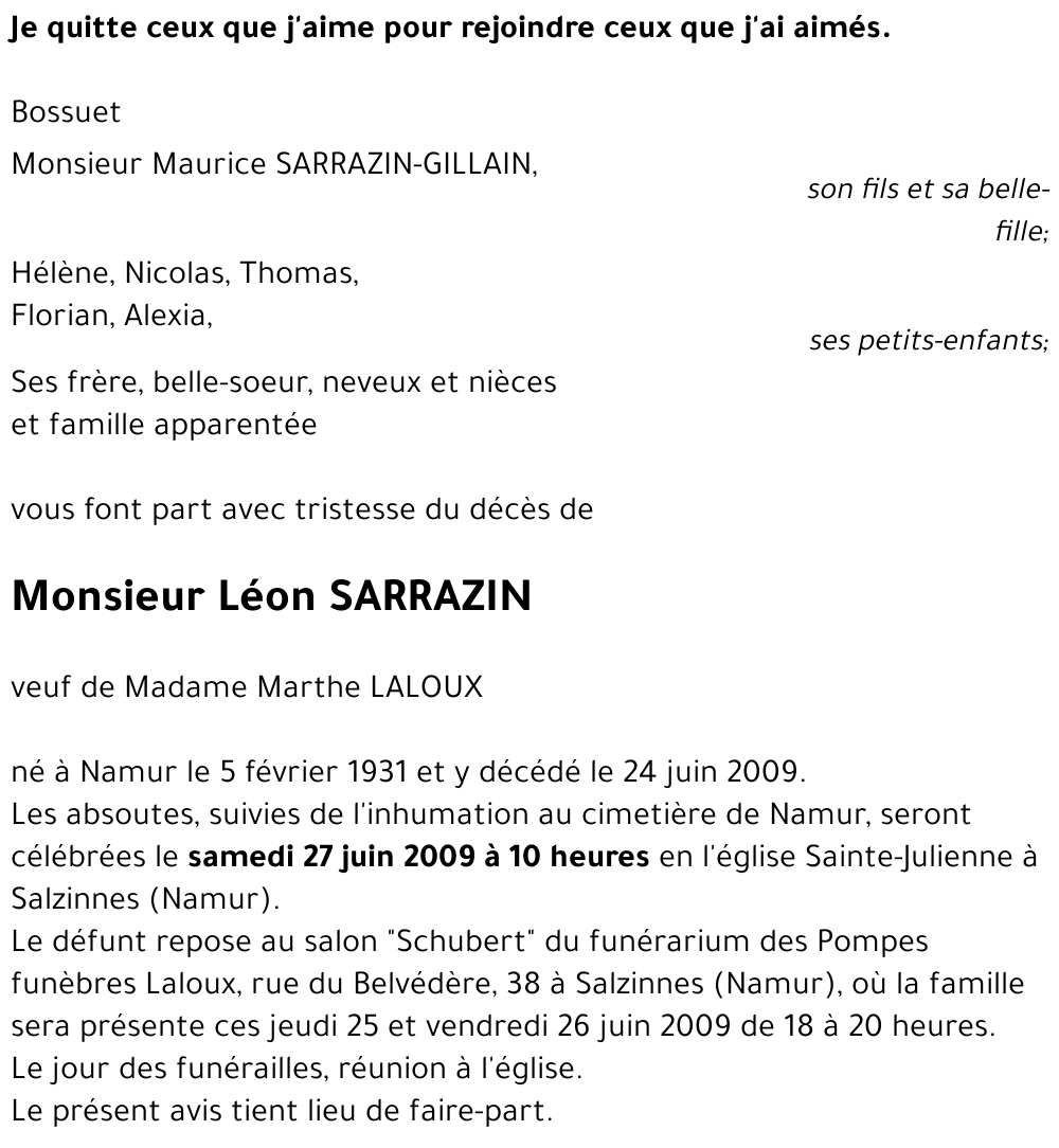 Léon SARRAZIN