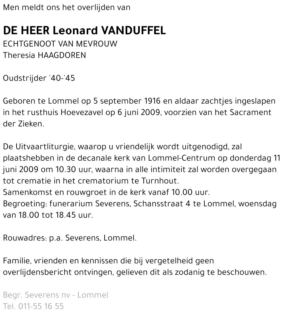 Leonard Vanduffel