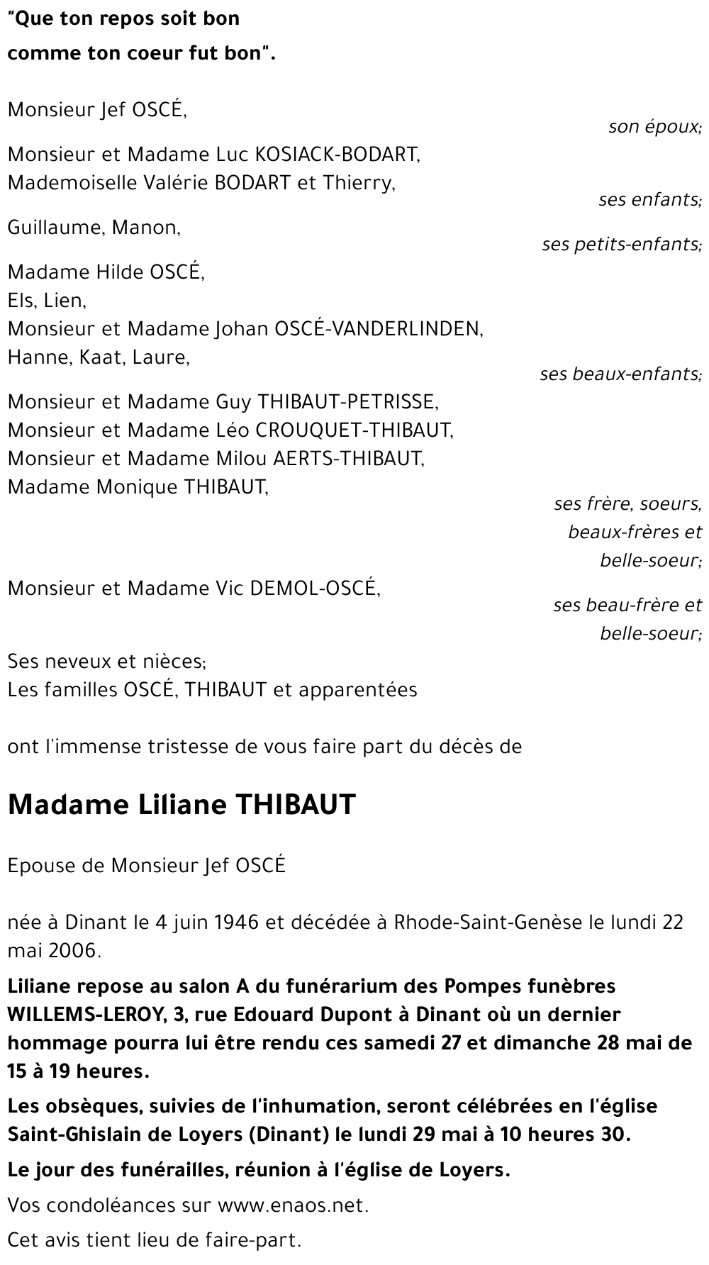 Liliane THIBAUT