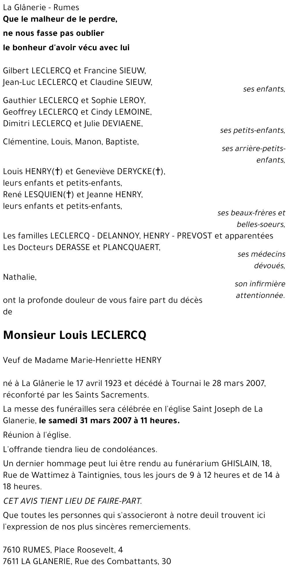 Louis LECLERCQ