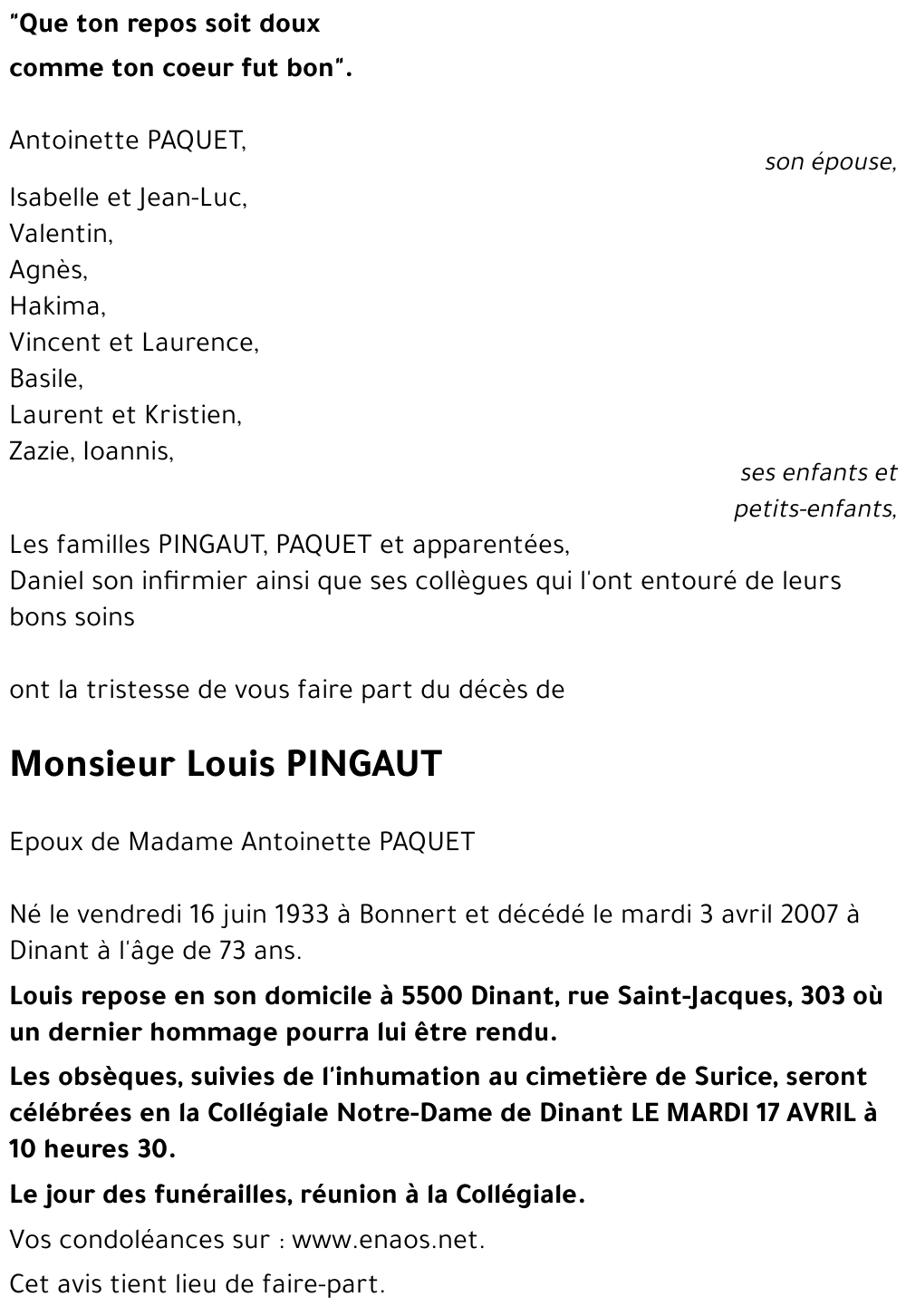 Louis PINGAUT