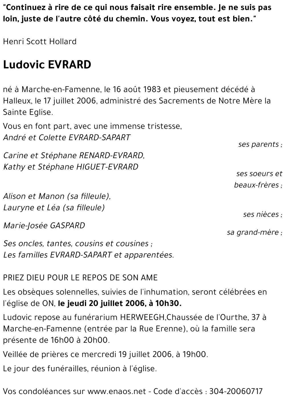Ludovic EVRARD