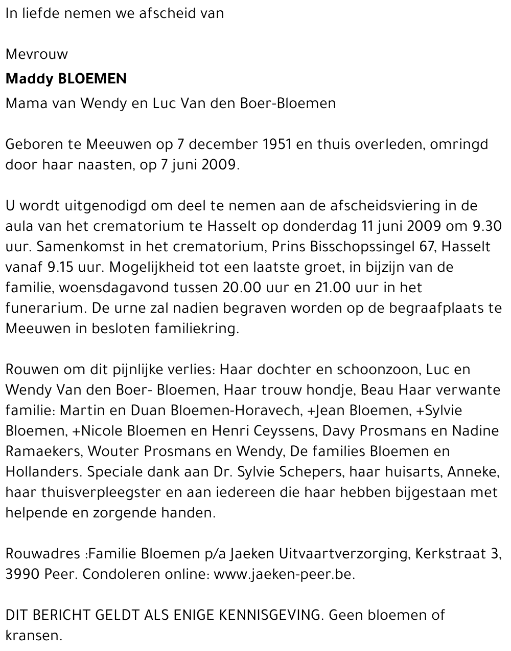 Maddy Bloemen